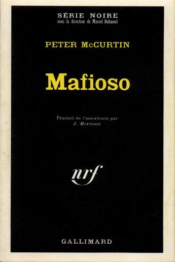 Couverture du livre « Mafioso » de Peter Mccurtin aux éditions Gallimard