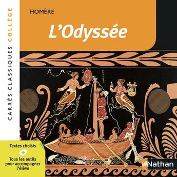 Couverture du livre « L'Odyssée » de Homere et Sylvie Perceau aux éditions Nathan