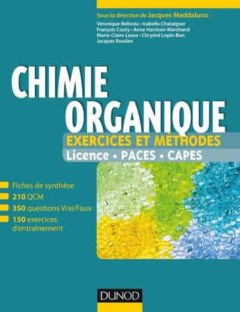 Couverture du livre « Chimie organique ; exercices et méthodes » de  aux éditions Dunod