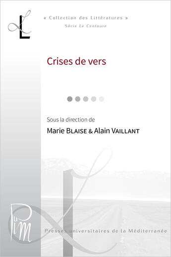 Couverture du livre « Crises Vers. 1 Juin 2000 » de Lieux Litteraires aux éditions Pu De La Mediterranee