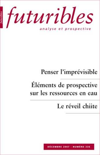 Couverture du livre « Penser l'imprévisible » de Granrut/Treyer aux éditions Futuribles