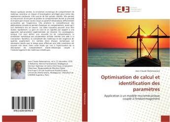 Couverture du livre « Optimisation de calcul et identification des parametres » de Rakotoarisoa J C. aux éditions Editions Universitaires Europeennes