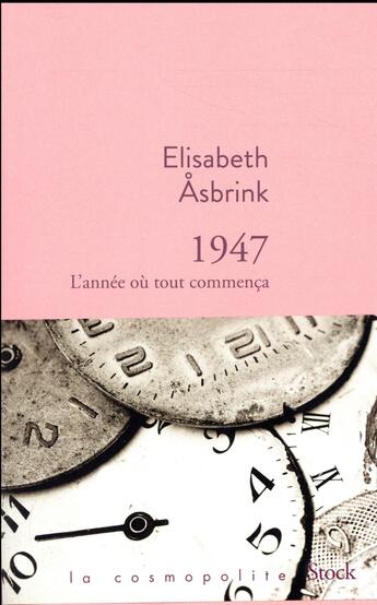 Couverture du livre « 1947 » de Elisabeth Asbrink aux éditions Stock