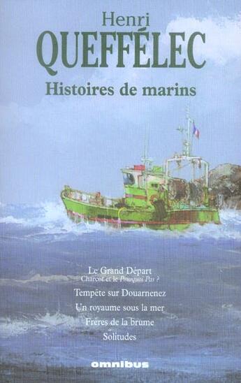 Couverture du livre « Histoires de marins » de Henri Queffelec aux éditions Omnibus