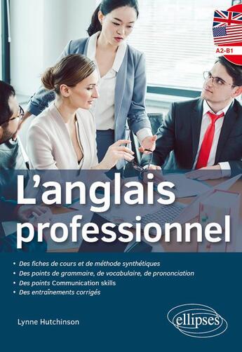 Couverture du livre « L'anglais professionnel niveau a2/b1 » de Lynne Hutchinson aux éditions Ellipses Marketing