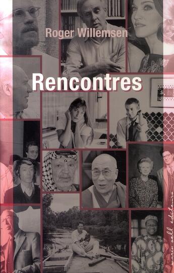 Couverture du livre « Rencontres » de Roger Willemsen aux éditions Buchet Chastel