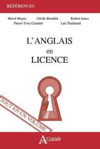 Couverture du livre « L'anglais en licence » de  aux éditions Atlande Editions