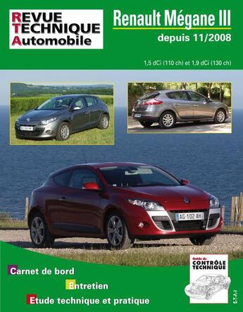 Couverture du livre « Renault megane iii - depuis 11-2008 » de Etai aux éditions Etai