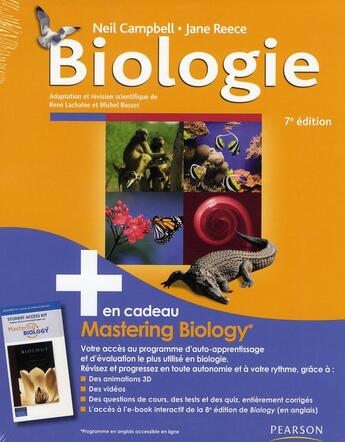 Couverture du livre « Biologie (7e édition) » de Neil Campbell aux éditions Erpi - Renouveau Pedagogique