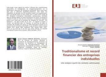 Couverture du livre « Traditionalisme et record financier des entreprises individuelles - une analyse a partir du contexte » de Oulhaj Lahcen aux éditions Editions Universitaires Europeennes