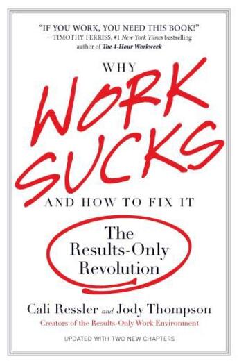 Couverture du livre « Why Work Sucks and How to Fix It » de Thompson Jody aux éditions Penguin Group Us