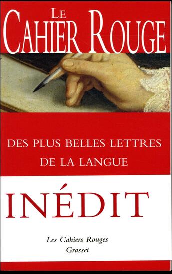 Couverture du livre « Le cahier rouge des plus belles lettres de la langue française » de Arthur Chevallier aux éditions Grasset