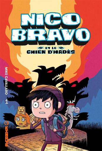 Couverture du livre « Nico Bravo t.1 : Nic Bravo et le chien d'Hadès » de Mike Cavallaro aux éditions Kinaye