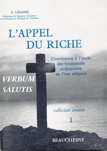 Couverture du livre « L'appel du riche » de Simon Legasse aux éditions Beauchesne