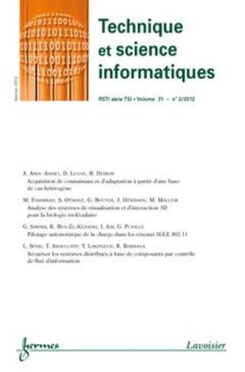 Couverture du livre « Technique et science informatiques rsti serie tsi volume 31 n. 2/fevrier 2012 » de  aux éditions Hermes Science Publications