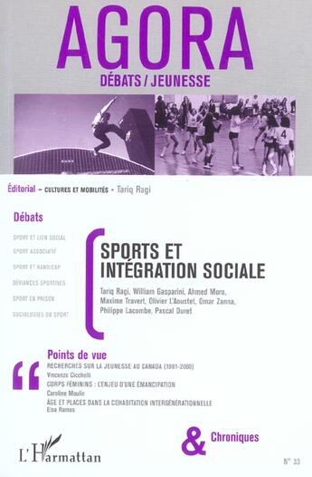 Couverture du livre « Sports et intégration sociale » de  aux éditions L'harmattan