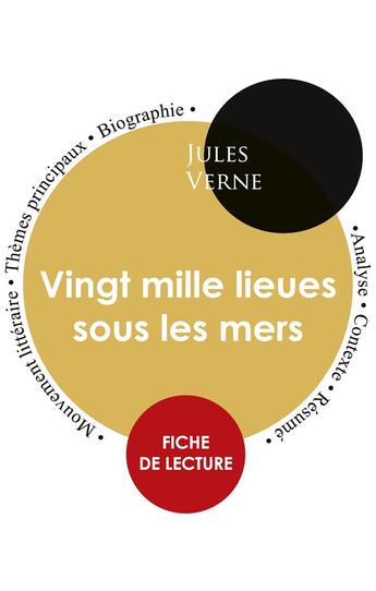 Couverture du livre « Fiche de lecture vingt mille lieues sous les mers de Jules Verne » de  aux éditions Paideia Education