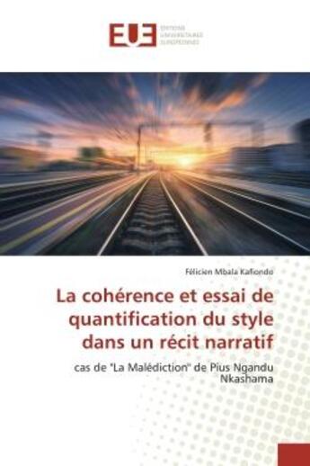 Couverture du livre « La cohérence et essai de quantification du style dans un récit narratif : cas de 