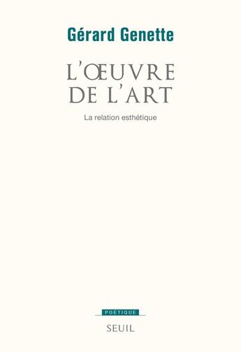 Couverture du livre « POETIQUE » de Gérard Genette aux éditions Seuil