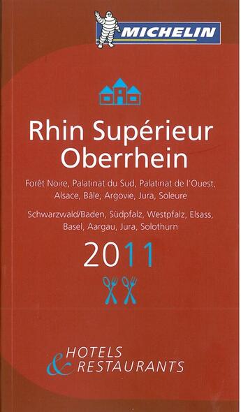 Couverture du livre « Guide michelin rhin superieur oberrhein » de Collectif Michelin aux éditions Michelin