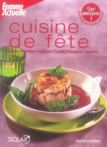 Couverture du livre « Repas De Fete » de Martine Lizambard aux éditions Solar