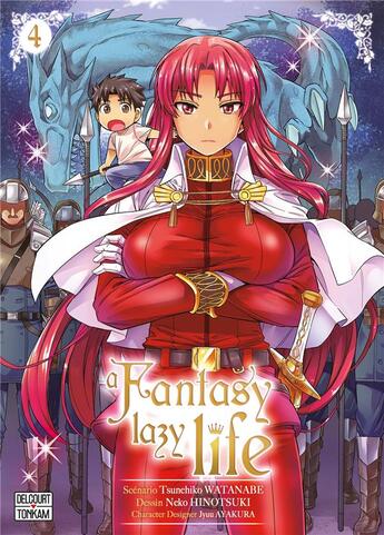 Couverture du livre « A fantasy lazy life Tome 4 » de Tsunehiko Watanabe et Neko Hinotsuki aux éditions Delcourt