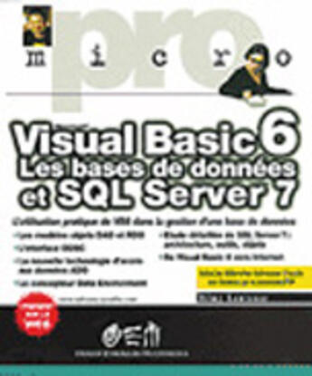 Couverture du livre « Visual Basic 6 Et Les Bases De Donnees » de Rémy Lentzner aux éditions Osman Eyrolles Multimedia