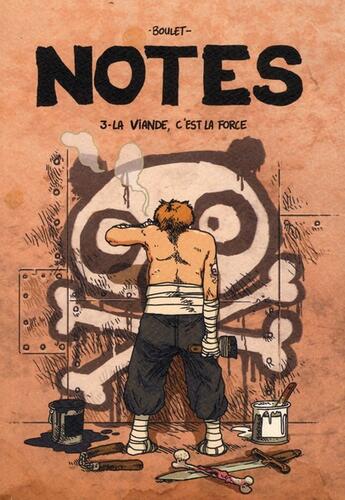 Couverture du livre « Notes t.3 : la viande, c'est la force » de Boulet aux éditions Delcourt