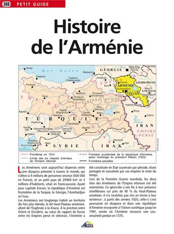 Couverture du livre « Histoire de l'Arménie » de  aux éditions Aedis