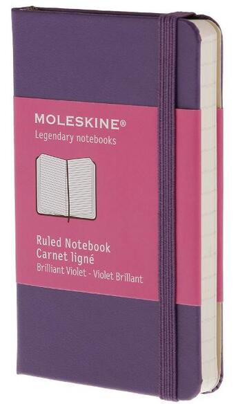 Couverture du livre « Carnet ligne très petit format violet » de  aux éditions Moleskine