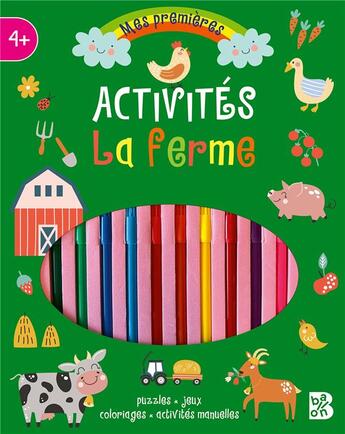 Couverture du livre « Kits d'activites manuelles - la ferme » de  aux éditions Le Ballon