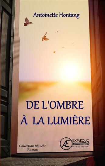 Couverture du livre « De l'ombre à la lumiere » de Hontang Antoinette aux éditions Ex Aequo