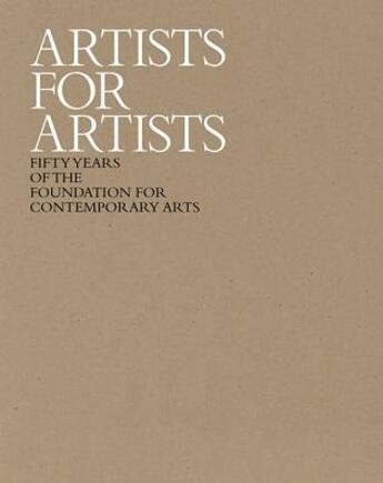 Couverture du livre « Artists for artists » de Eric Banks aux éditions Dap Artbook