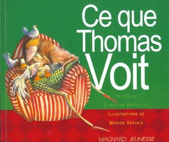 Couverture du livre « Ce que Thomas voit ; CP » de Merveille aux éditions Magnard