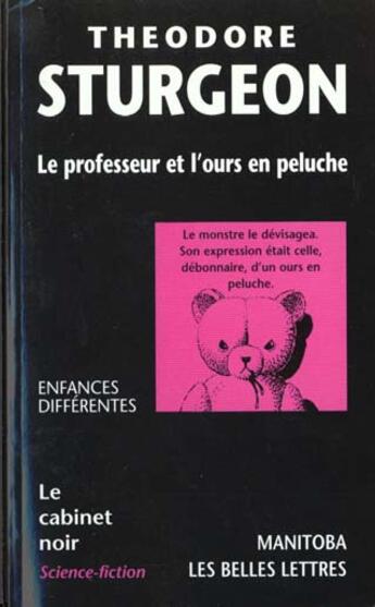 Couverture du livre « Le professeur et l'ours en peluche » de Theodore Sturgeon aux éditions Manitoba