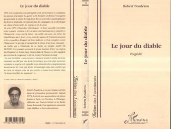 Couverture du livre « Le jour du diable » de Robert Pouderou aux éditions L'harmattan