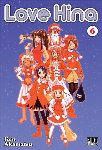 Couverture du livre « Love Hina Tome 6 » de Ken Akamatsu aux éditions Pika