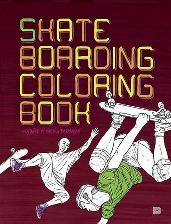 Couverture du livre « Skateboarding coloring book » de Frederiksen Magnus aux éditions Dokument Forlag