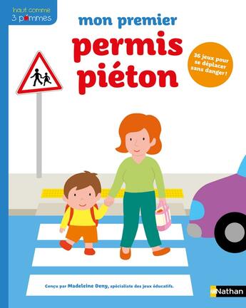 Couverture du livre « Mon premier permis piéton » de Madeleine Deny aux éditions Nathan