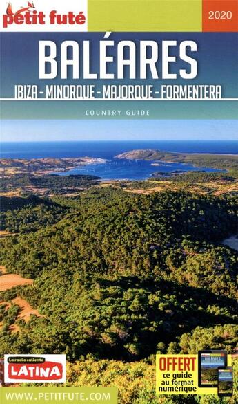 Couverture du livre « GUIDE PETIT FUTE ; COUNTRY GUIDE ; Baléares, Ibiza, Minorque, Majorque, Formentera (édition 2020) » de  aux éditions Le Petit Fute