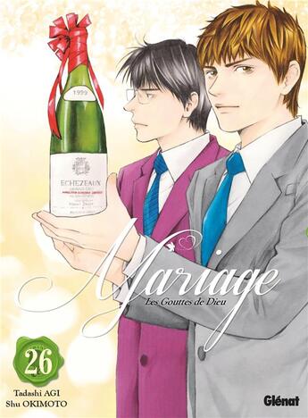 Couverture du livre « Les gouttes de Dieu - mariage Tome 26 » de Tadashi Agi et Shu Okimoto aux éditions Glenat