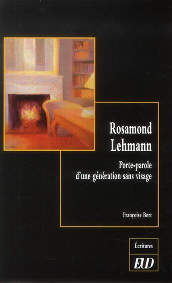 Couverture du livre « Rosamond lehmann » de Bort Francoise aux éditions Pu De Dijon