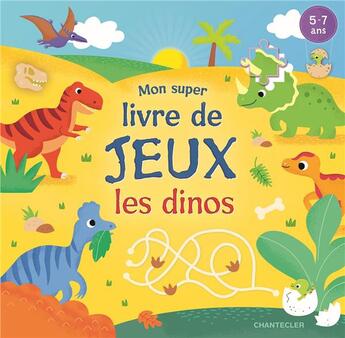 Couverture du livre « Livre-jeux dino » de  aux éditions Chantecler