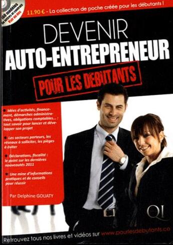 Couverture du livre « Devenir auto-entrepreneur » de Delphine Gouaty aux éditions Qi Editions