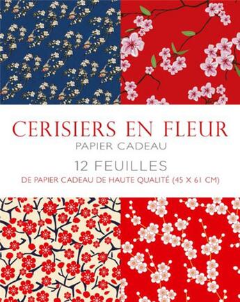 Couverture du livre « Cerisiers en fleur ; papier cadeau » de  aux éditions White Star