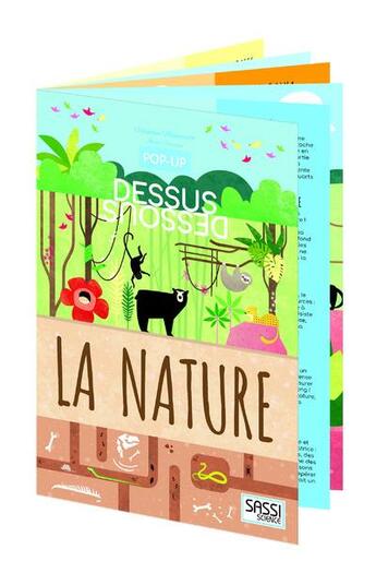 Couverture du livre « Pop-up dessus-dessous ; la nature » de Irena Trevisan et Valentina Manuzzato aux éditions Sassi