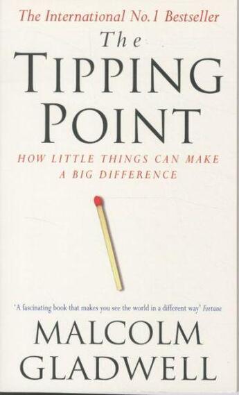 Couverture du livre « THE TIPPING POINT - HOW LITTLE THINGS CAN MAKE A BIG DIFFERENCE » de Malcolm Gladwell aux éditions Abacus