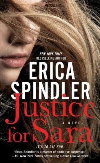 Couverture du livre « JUSTICE FOR SARA » de Erica Spindler aux éditions St Martin's Press