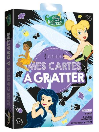 Couverture du livre « Les ateliers Disney : les fées ; mes cartes à gratter » de Disney aux éditions Disney Hachette