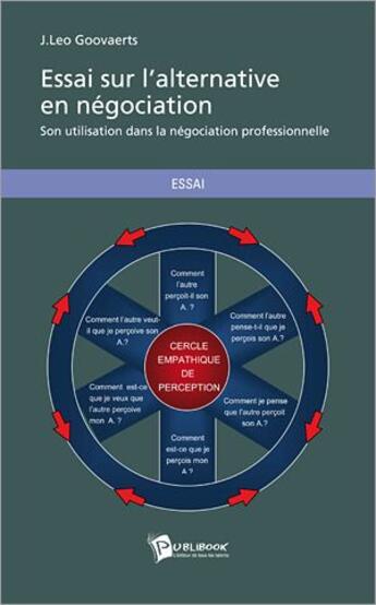 Couverture du livre « Essai Sur L'Alternative En Negociation » de Goovaerts J.Leo aux éditions Publibook